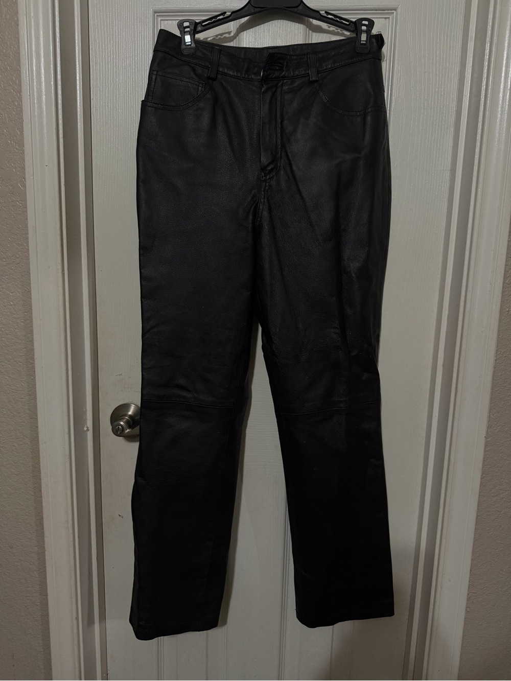 Newport News Black Leather Pants